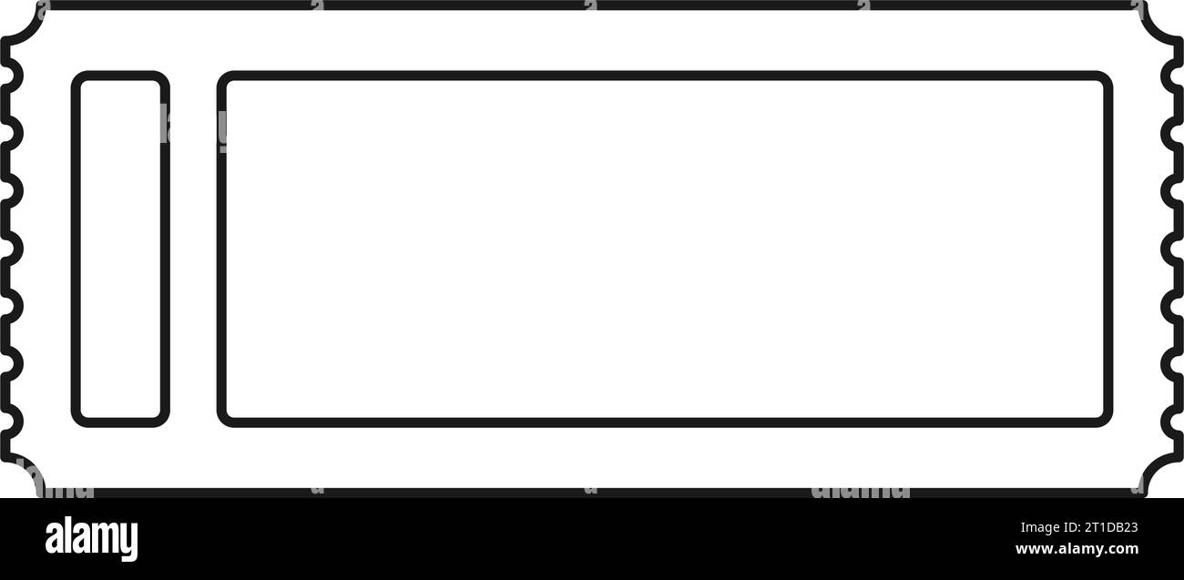 Blank Ticket Clipart Black And White