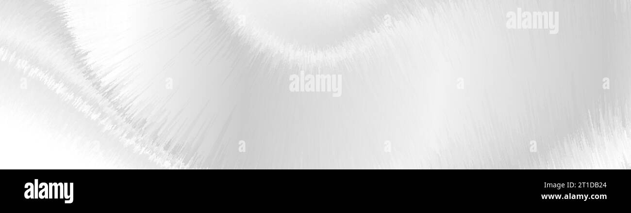 Grey white fluffy fur waves abstract background. Elegant banner design Stock Vector