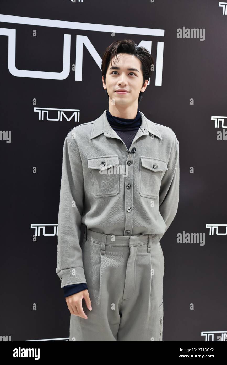 Chinese actor and singer Xu Weizhou attends an activity in Shanghai ...