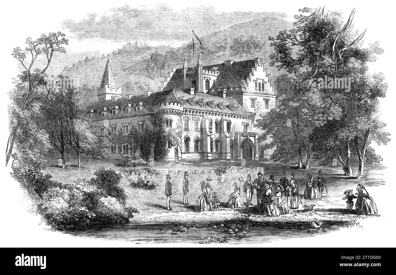 Reinhardsbrunn, a country seat of the Duke of Saxe-Coburg-Gotha, 1860 ...