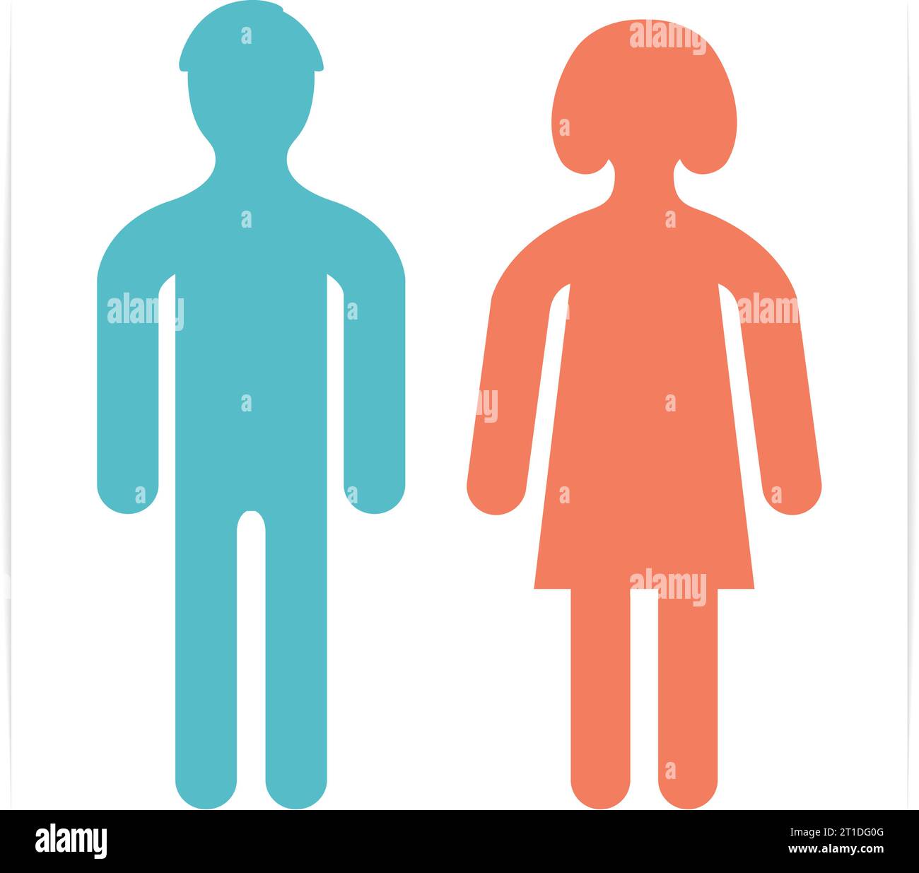 Man and woman icons, vector eps10 illustration Stock Vector Image & Art ...
