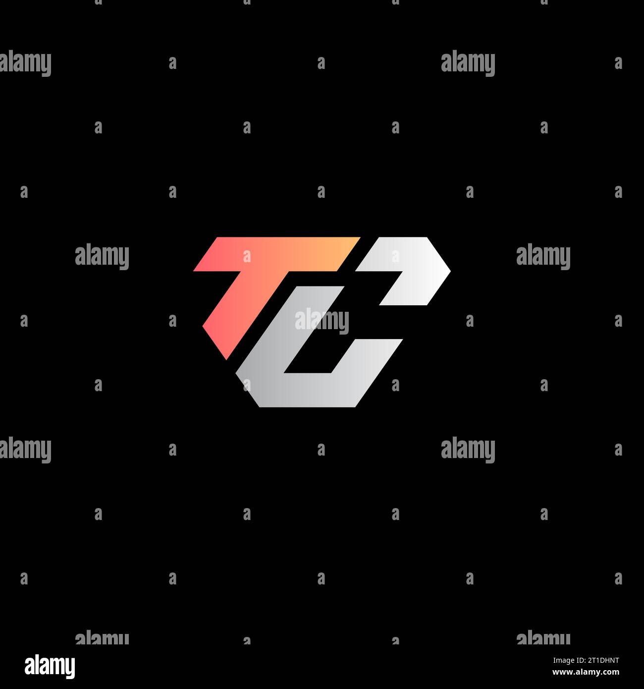 TC logo, TC Monogram, Initial TC Logo, Letter TC logo, Icon, Vector Stock Vector
