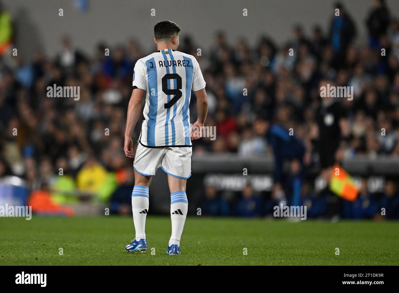 BUENOS AIRES, ARGENTINA - OCTOBER 12: {persons] of Argentina during the FIFA World Cup 2026 Qualifier match between Argentina and Paraguay at Estadio Stock Photo
