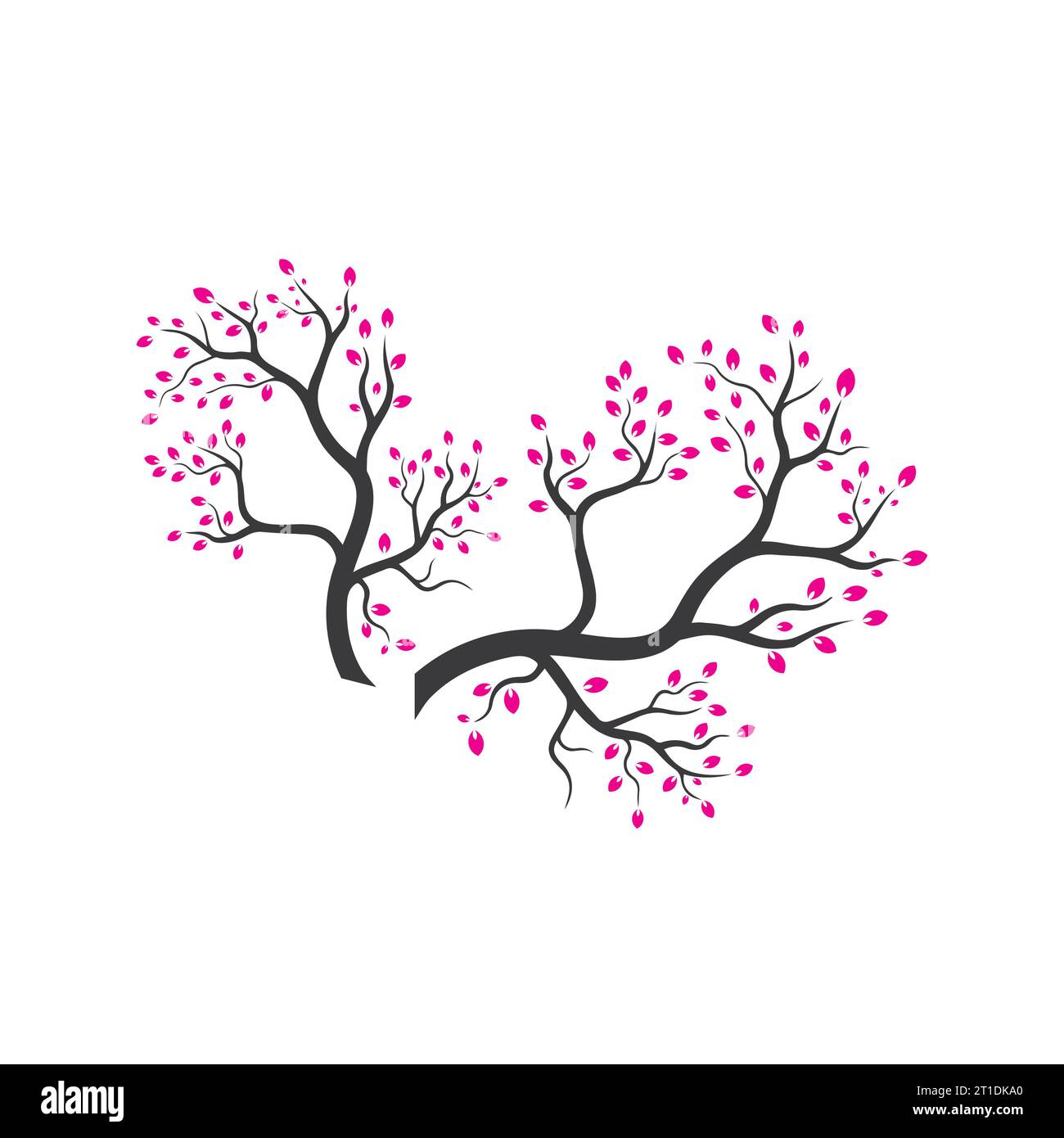 Vector branch , Hand drawn illustration of tree branch design template ...