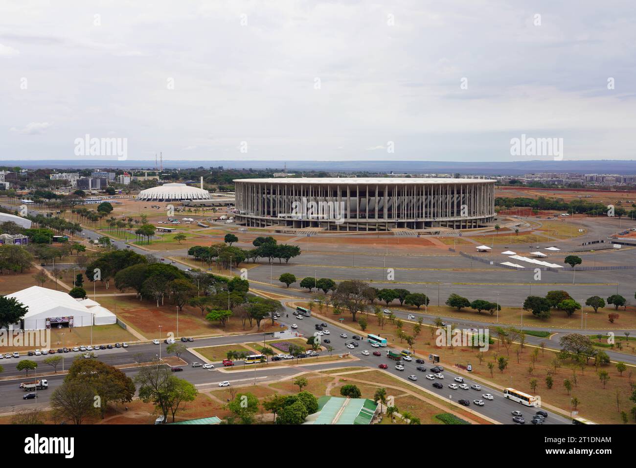 BRASILIA, BRAZIL - AUGUST 30, 2023: Arena BRB Mane Garrincha formerly Estadio Nacional de Brasilia Mane Garrincha in Brasilia, Brazil Stock Photo