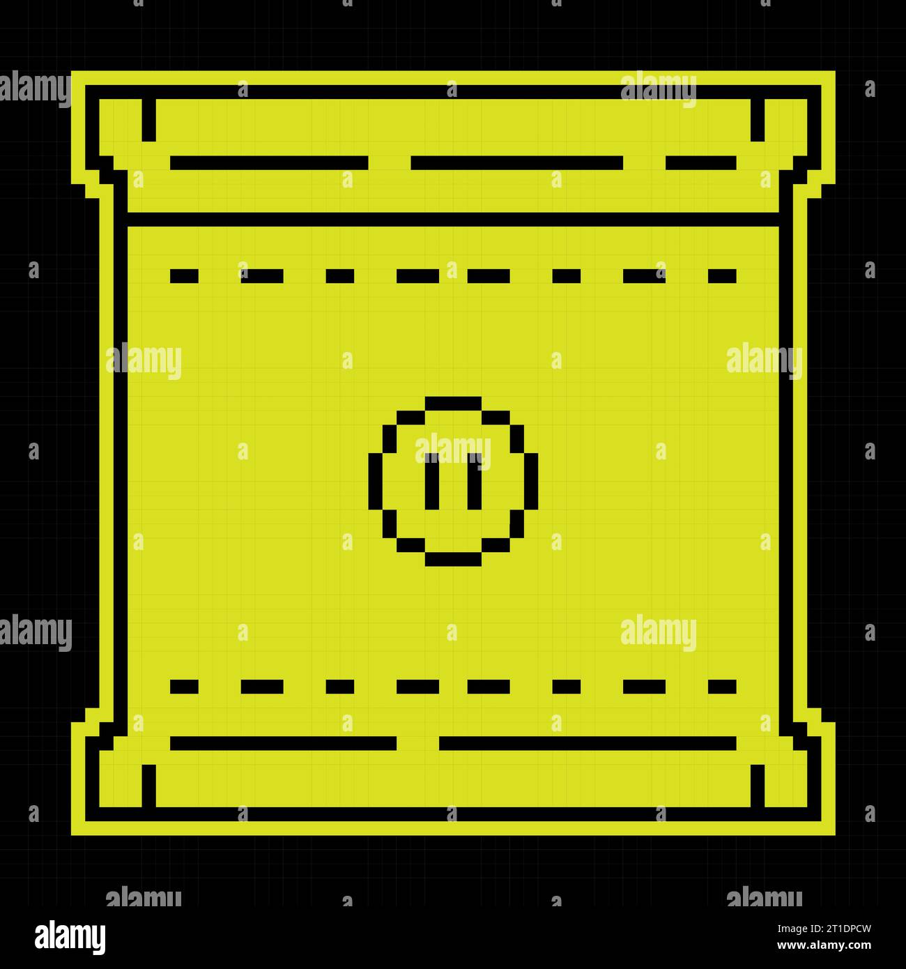 Pixel silhouette icon. Screen for projecting film and image onto wall