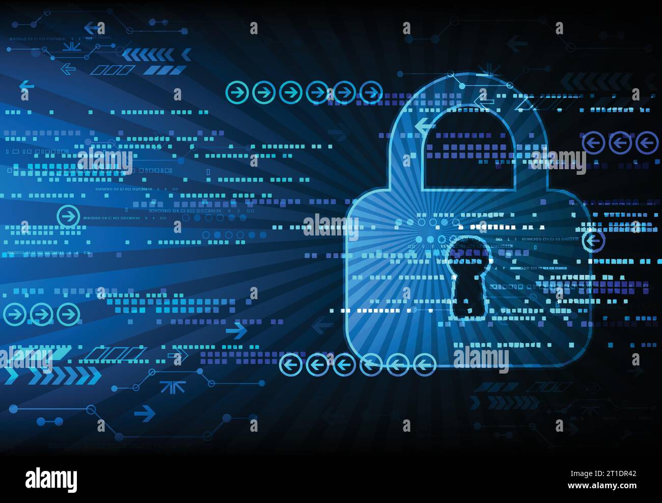 Secure digital space. Virtual confidential, structure point connection ...
