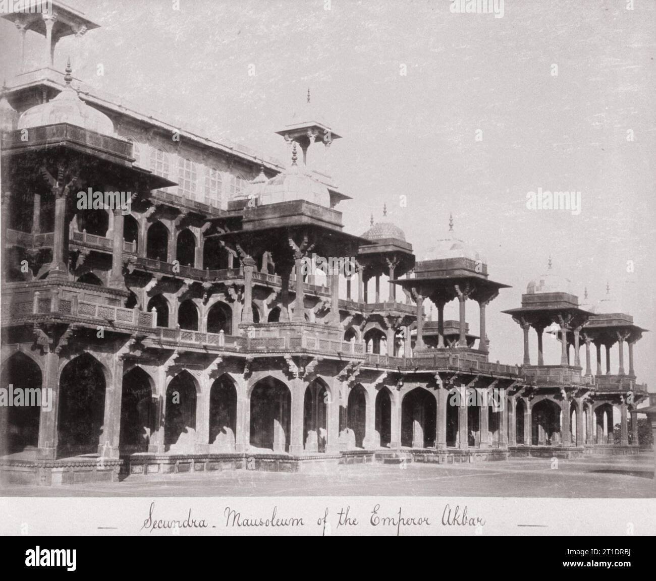 Secundra, Mausoleum of the Emperor Akbar, Late 1860s. Stock Photo