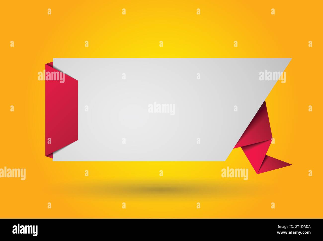 Abstract origami speech bubble. Vector abstract background. Stock Vector