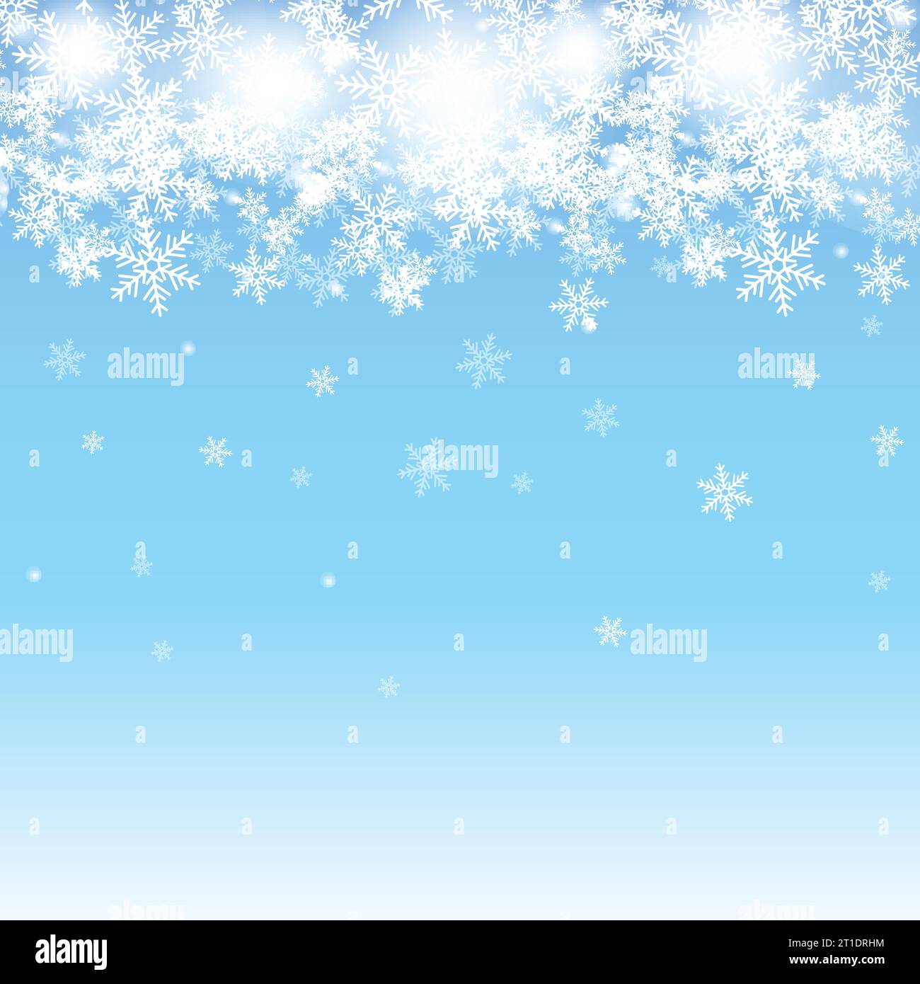 Abstract blue Christmas background with snowflakes Stock Vector Image ...