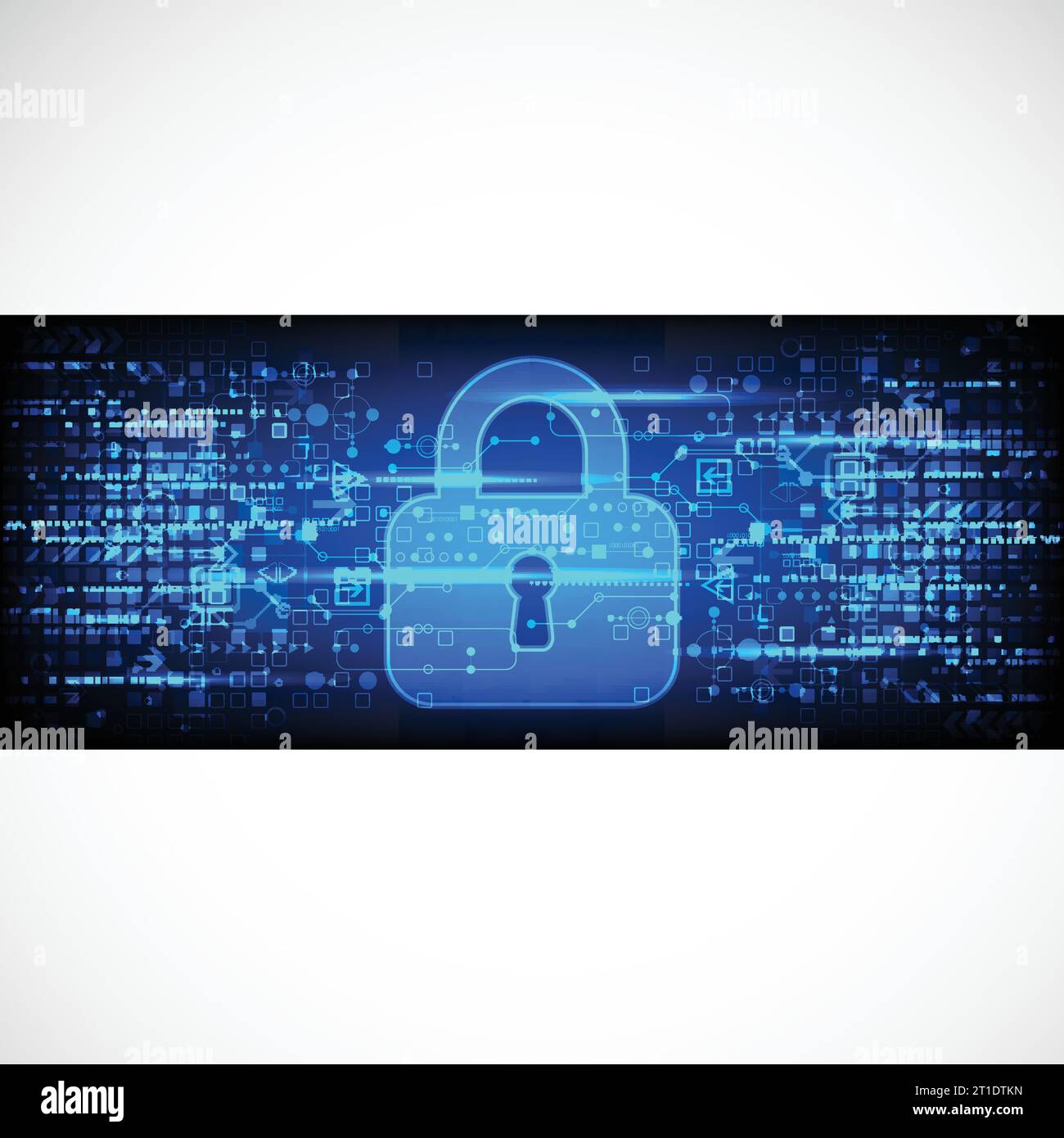 Secure digital space. Virtual confidential, structure point connection ...