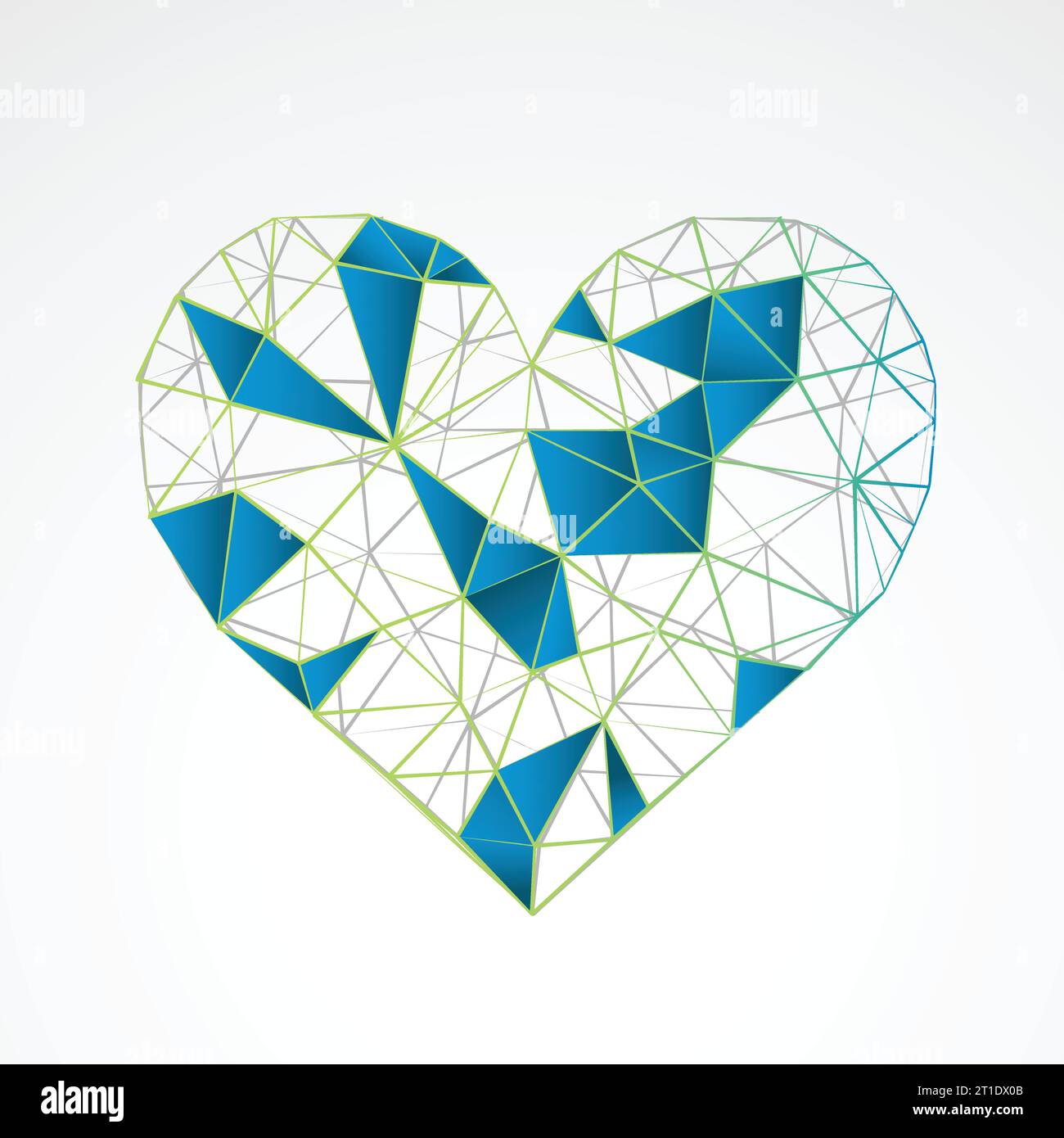 Abstract heart isolated on a white background. Vector Stock Vector ...