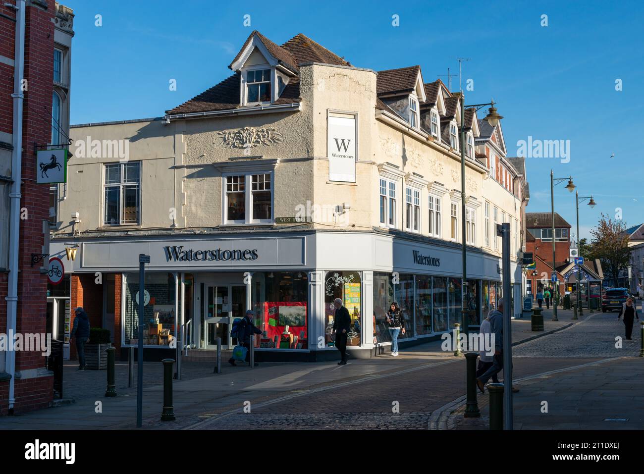 Horsham, West Sussex,England, UK. Shops and retail stores in the town