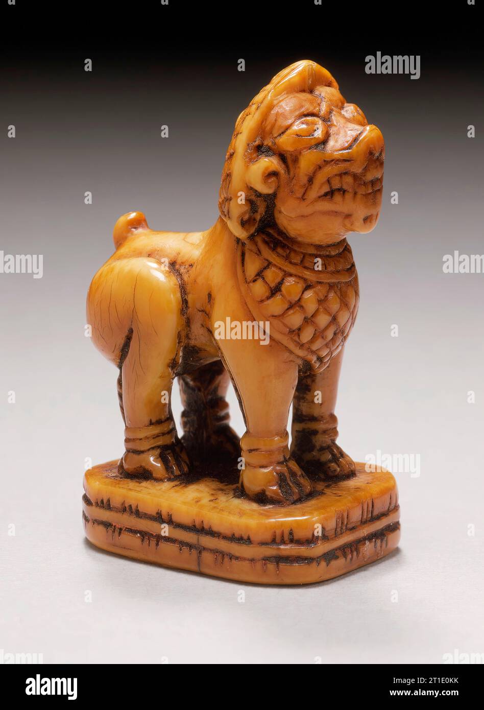 Seal Carved as Southeast Asian-Style Lion, 17th century. Stock Photo