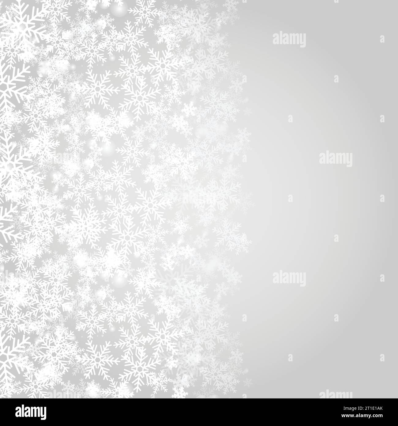 Abstract grey Christmas background with white snowflakes. Vector Stock ...