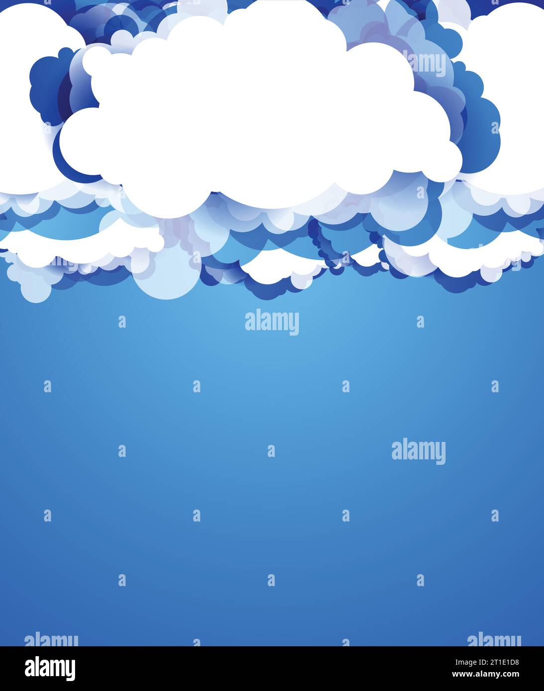 Blue sky with clouds. Vector background Stock Vector Image & Art - Alamy
