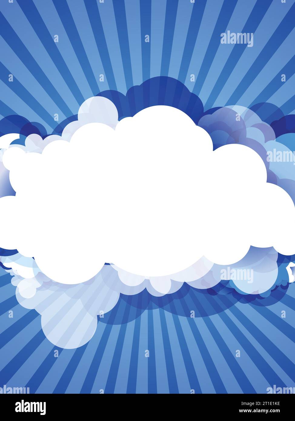 Blue sky with clouds. Vector background Stock Vector Image & Art - Alamy