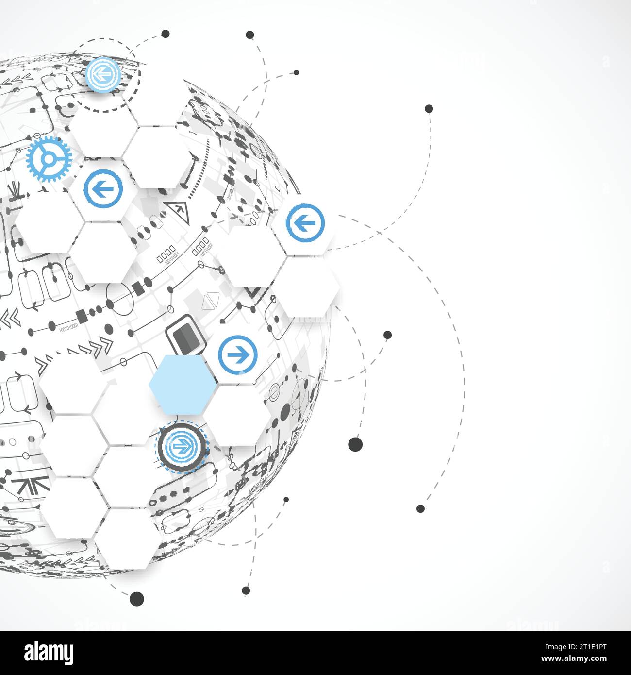 Abstract technology globe background. Vector Stock Vector Image & Art ...