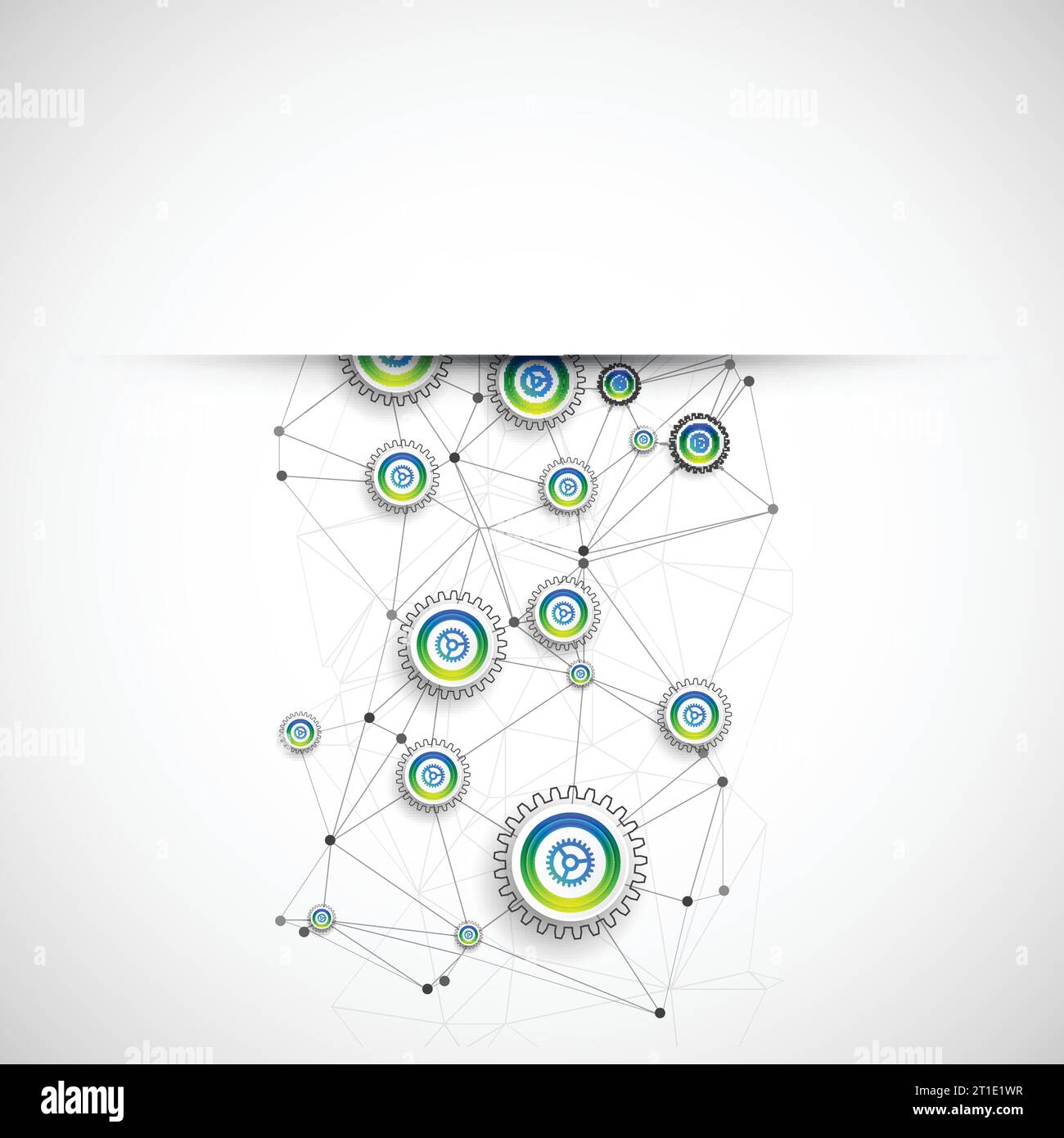 Abstract technological background with various elements. Vector Stock ...