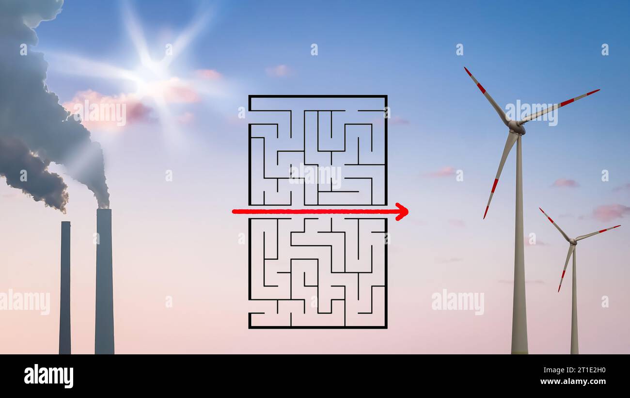 The Direct Path to Clean Energy Stock Photo - Alamy