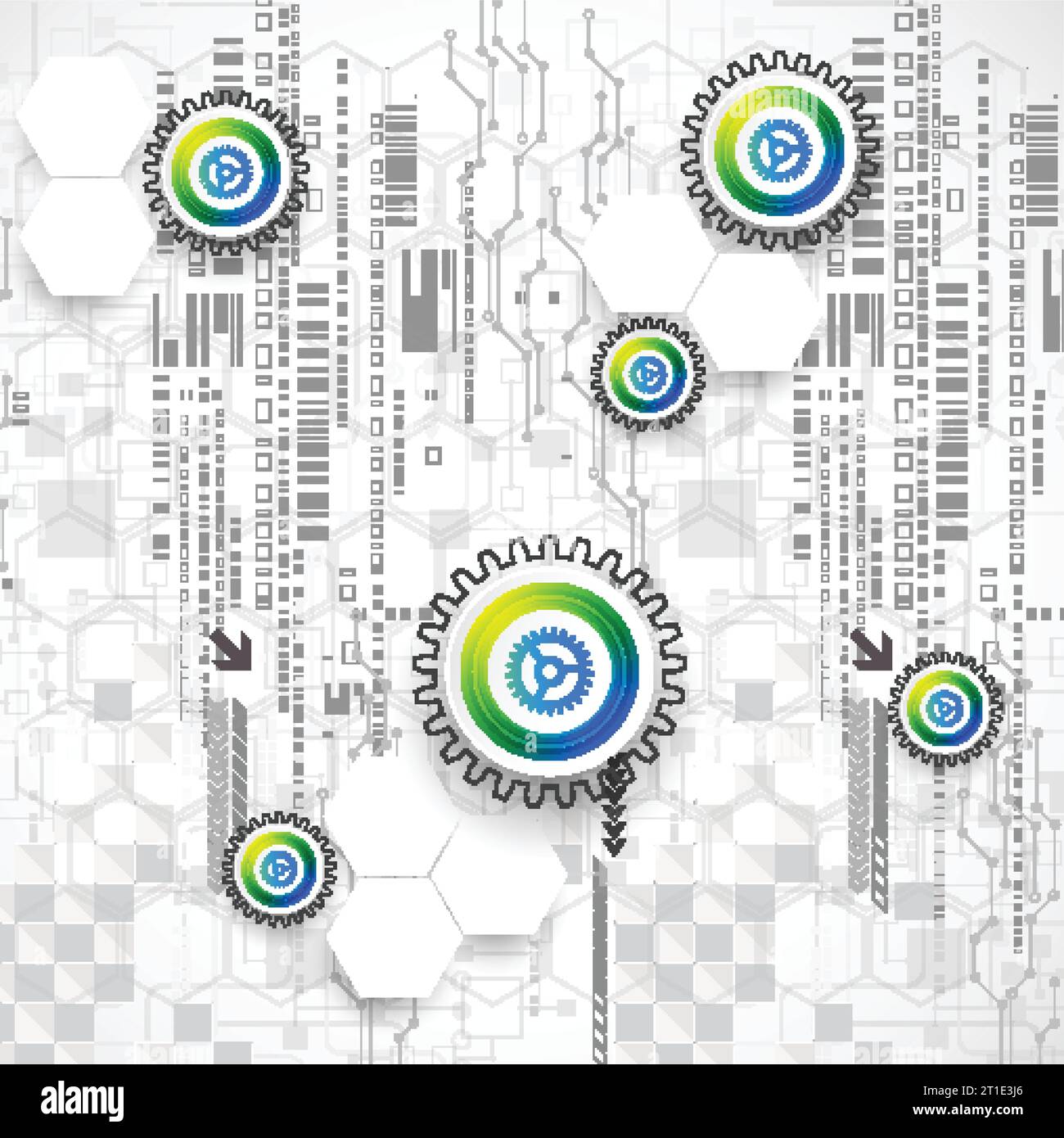 Abstract global computer technology vector concept. Business background ...