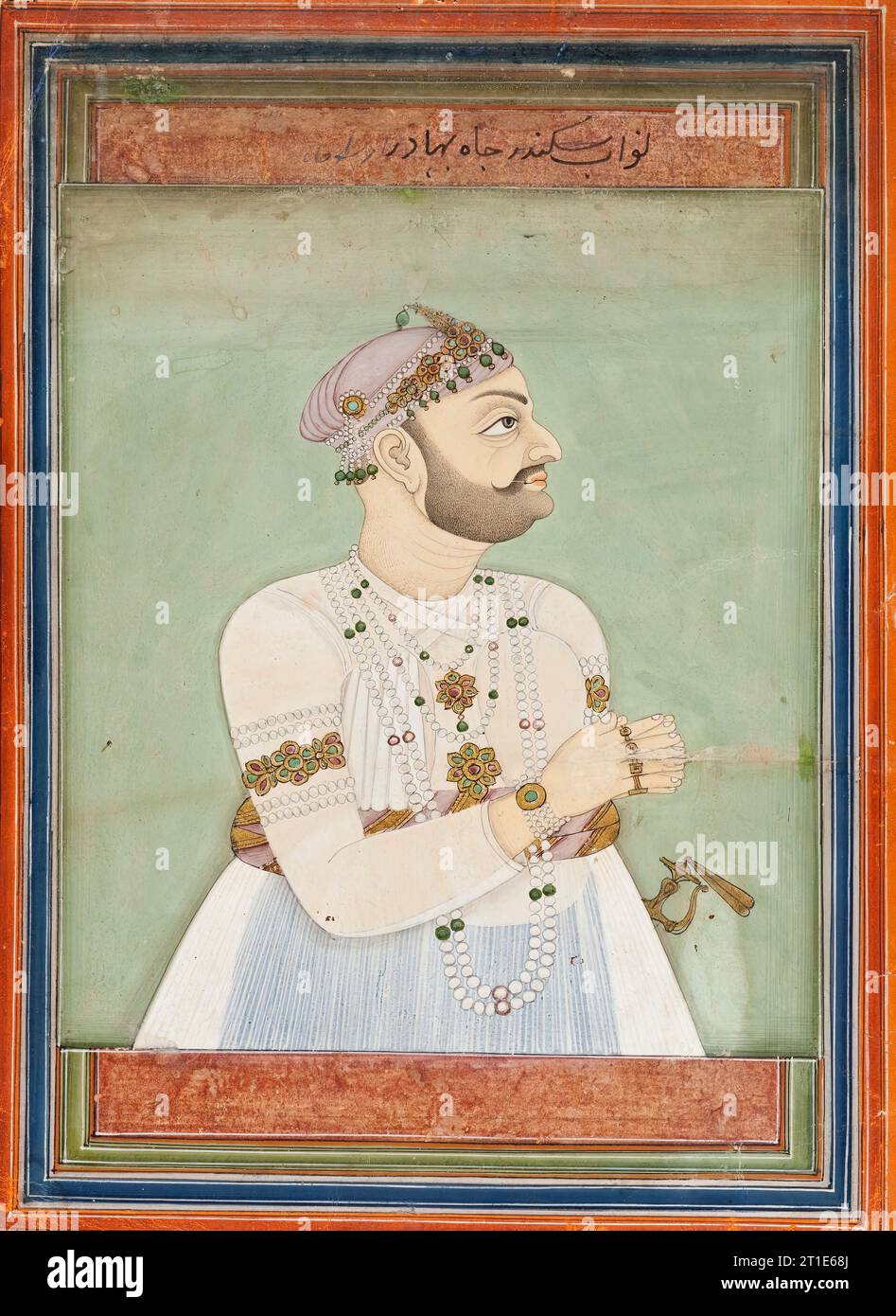 Munir al-Mulk (Aristu Jah), Prime Minister of Hyderabad, between c1810 and c1820. Stock Photo