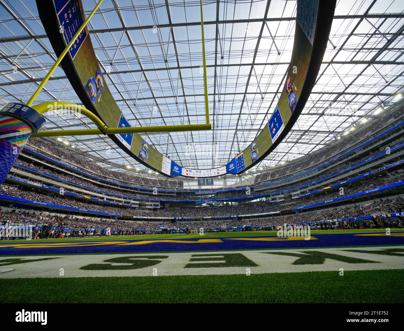 Sofi Stadium during an NFL game, Philadelphia Eagles vs. Los Angeles Rams, Sunday, October 9th