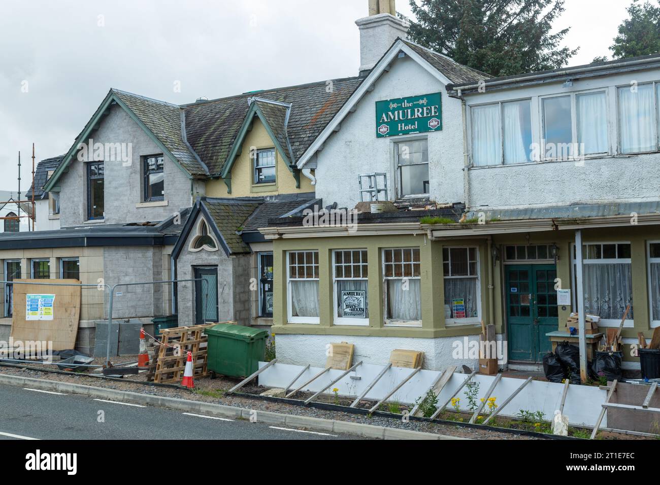 Amulree Hotel under refurbishment, Amulree, Perthshire, Scotland Stock ...