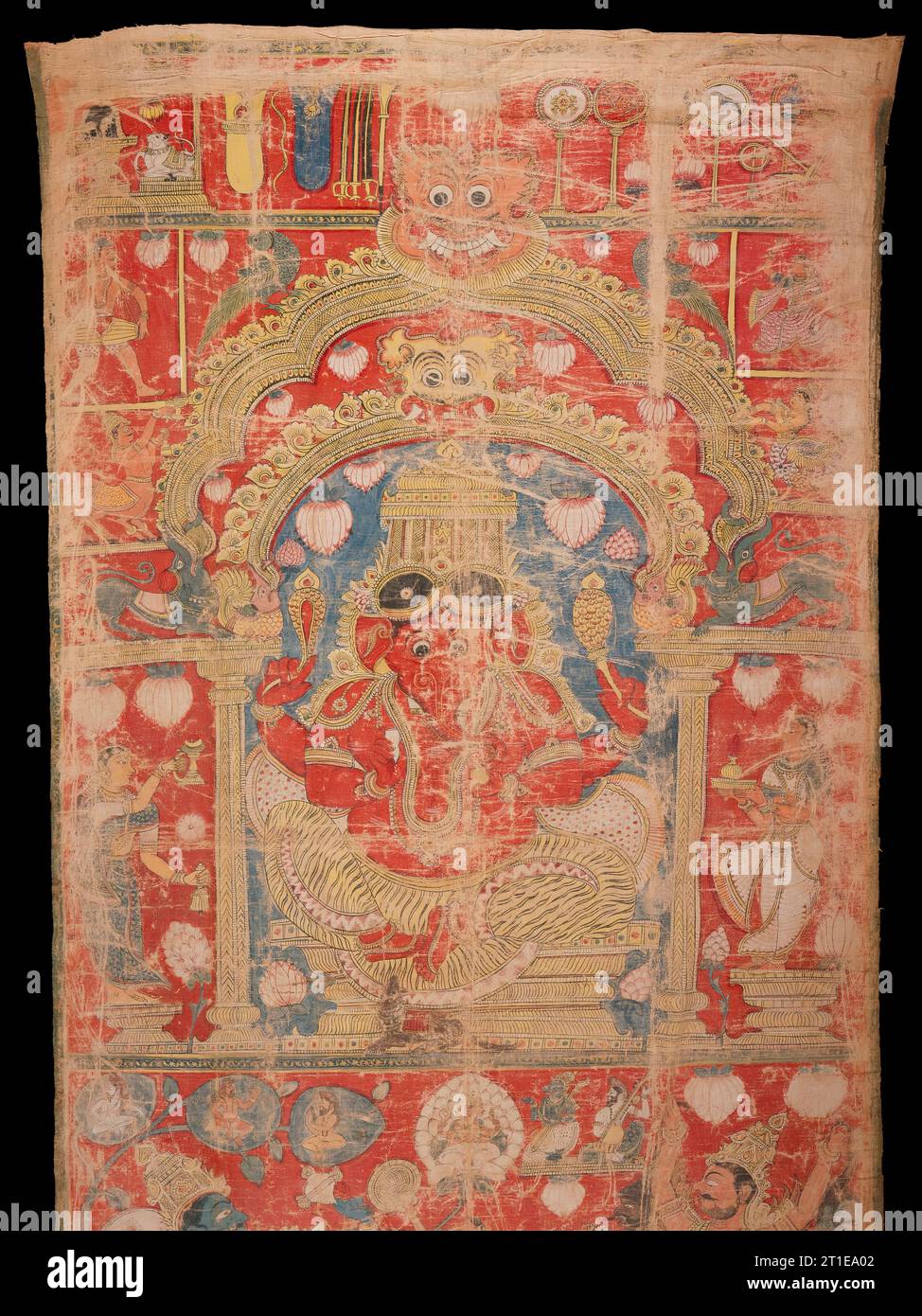 A Vaishnava Scroll, between 1650 and 1700. Stock Photo