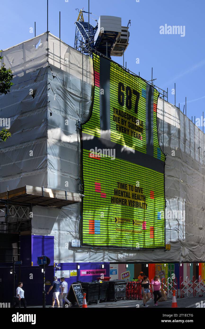 Mental health banner on building site hi-res stock photography and ...