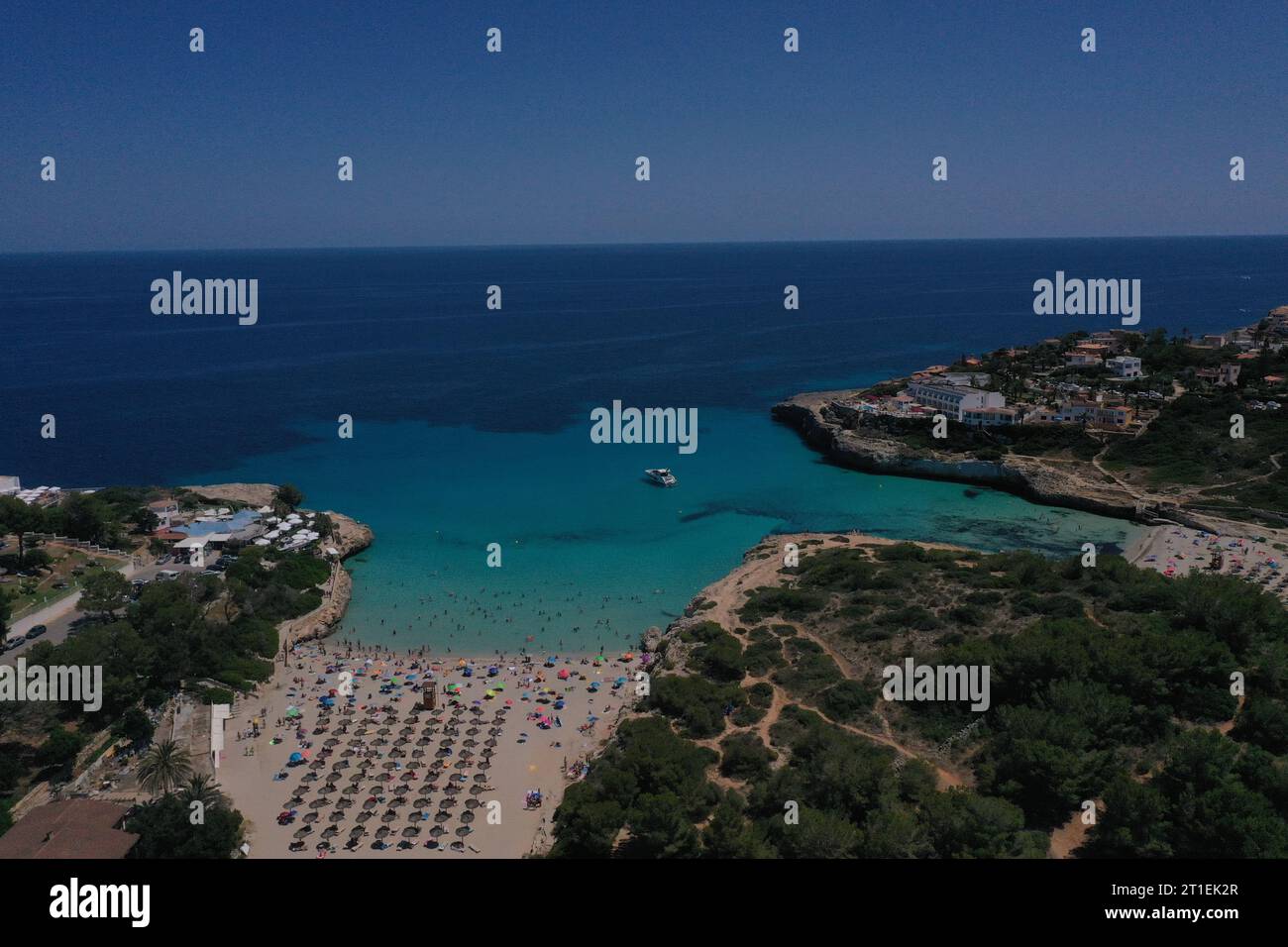 Imagen aerea de playas de Mallorca Stock Photo