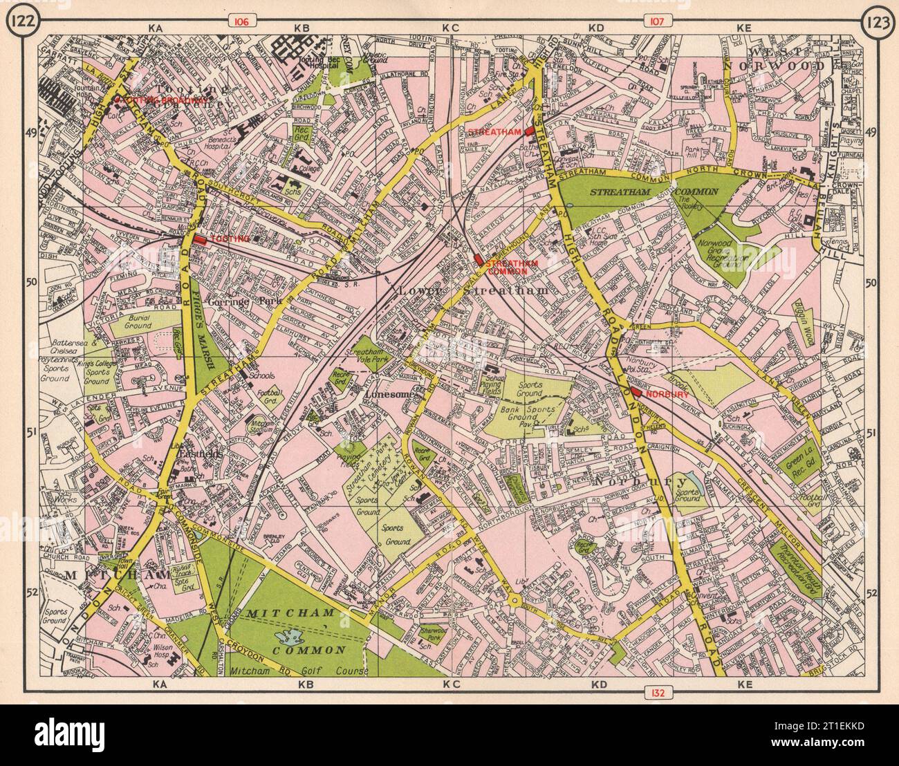 S LONDON. Mitcham Tooting Streatham West Norwood Norbury Eastfields