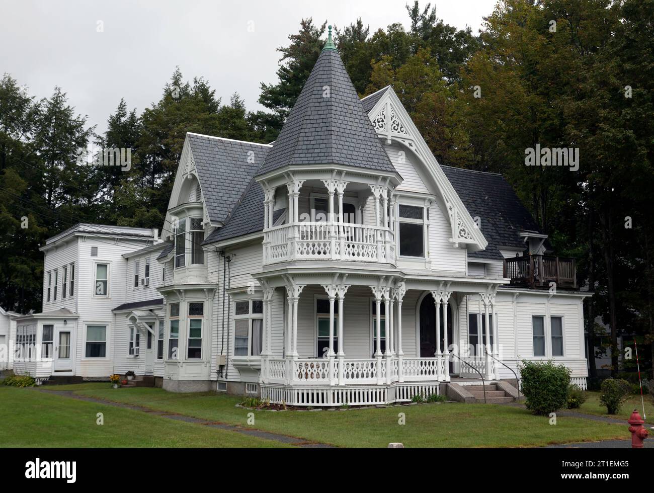 Interesting Art Deco style period Architecture on this large house in