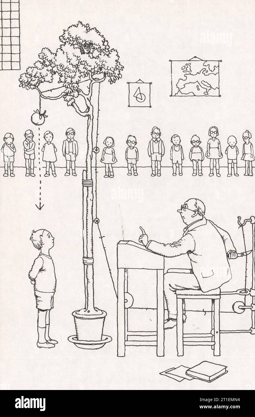 HEATH ROBINSON. The Soundness of Newton's Laws. Domestic 1973 old print Stock Photo