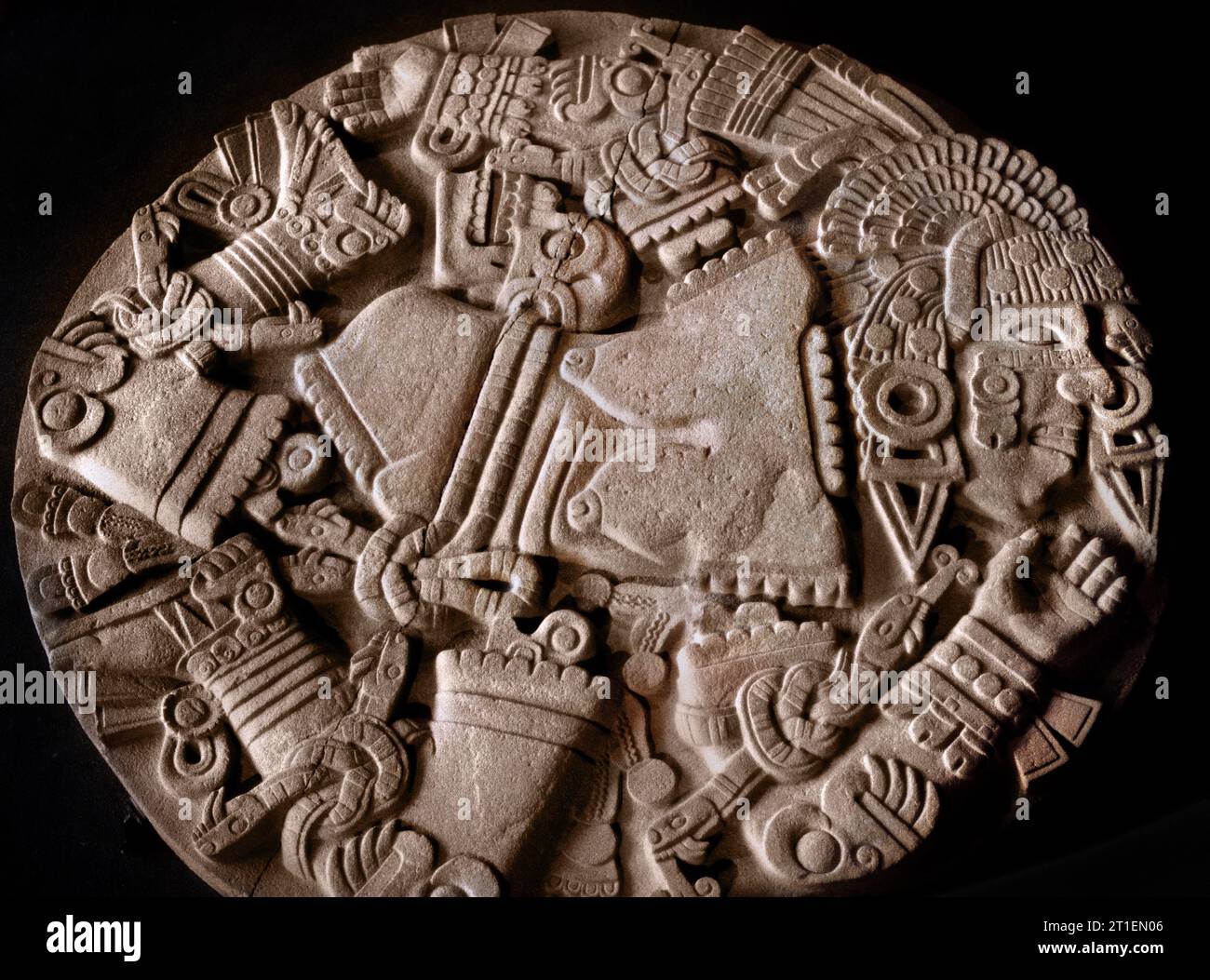 Aztec National Anthropology Museum Mexico City Stock Photo