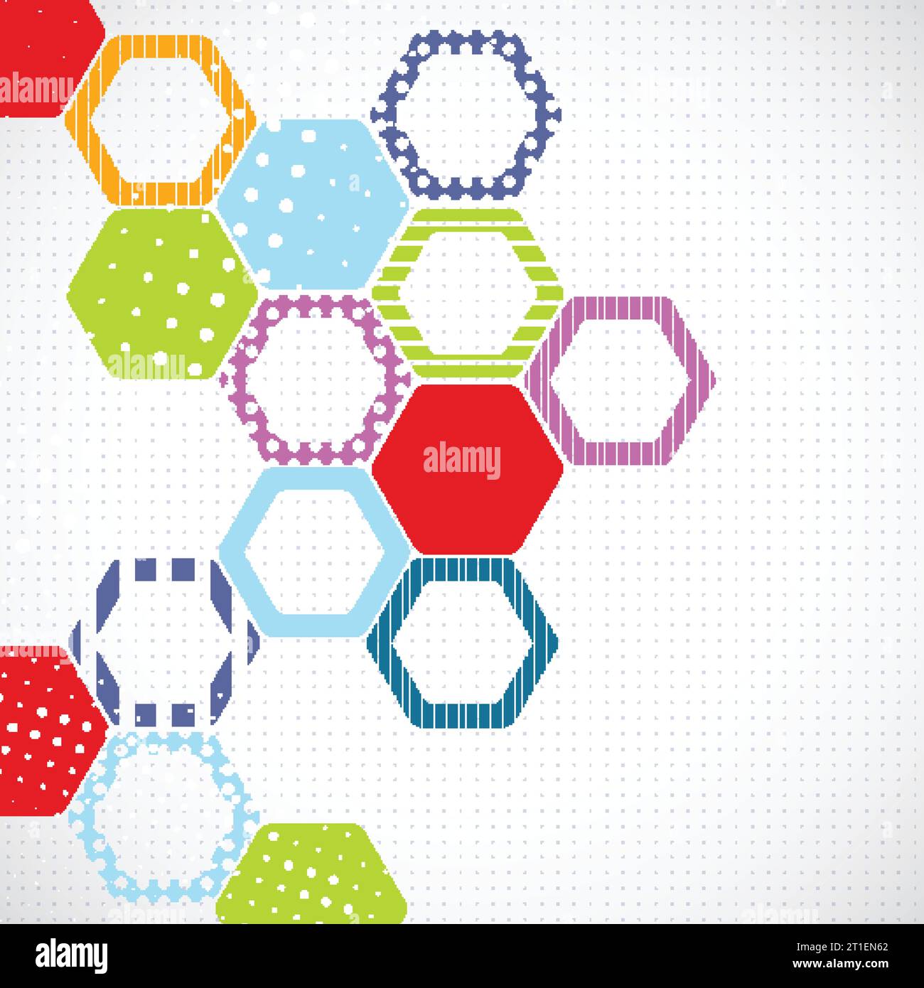 Abstract background with hexagons. Vector Stock Vector