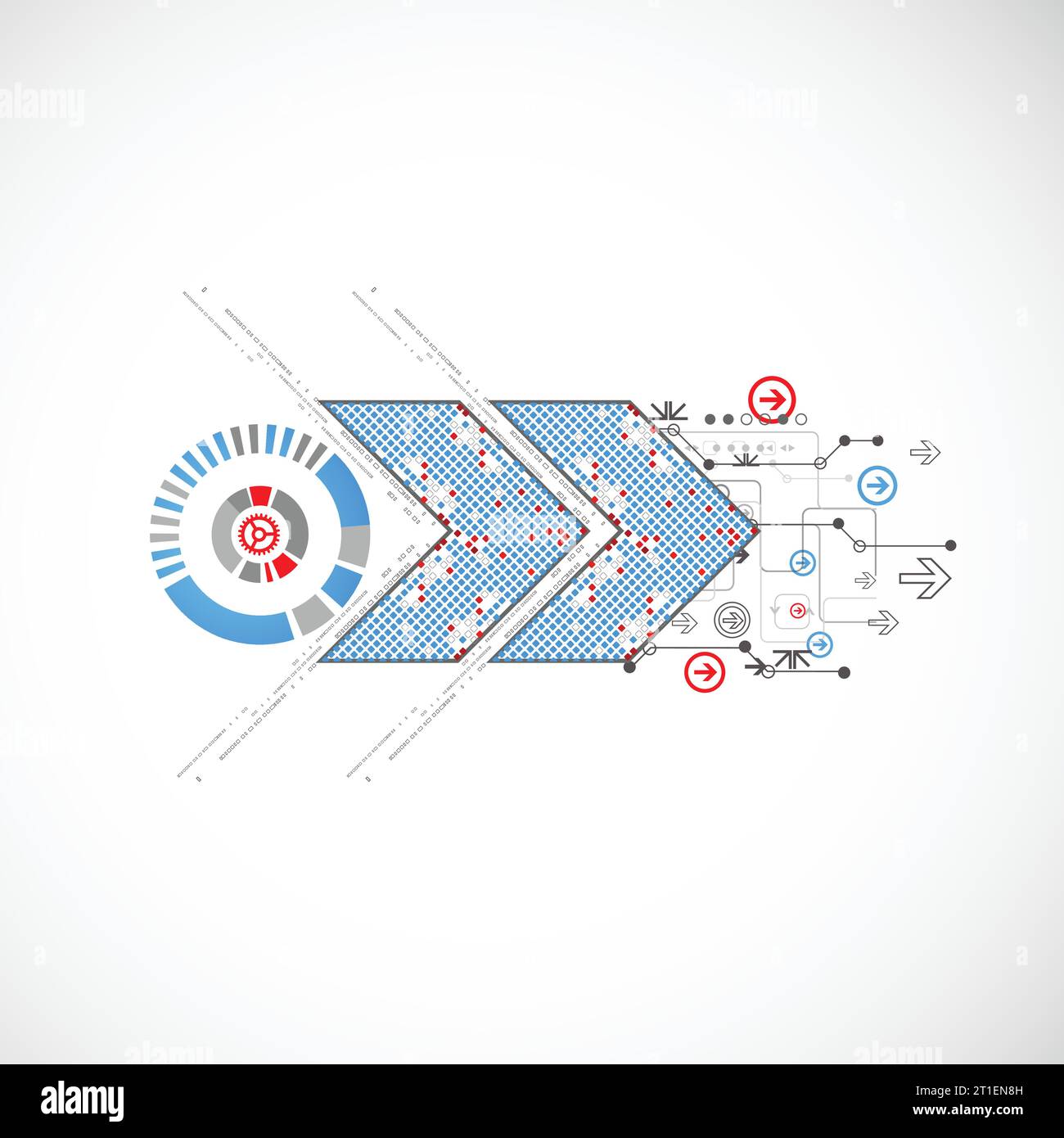 Abstract blue technology business background. Vector Stock Vector Image ...