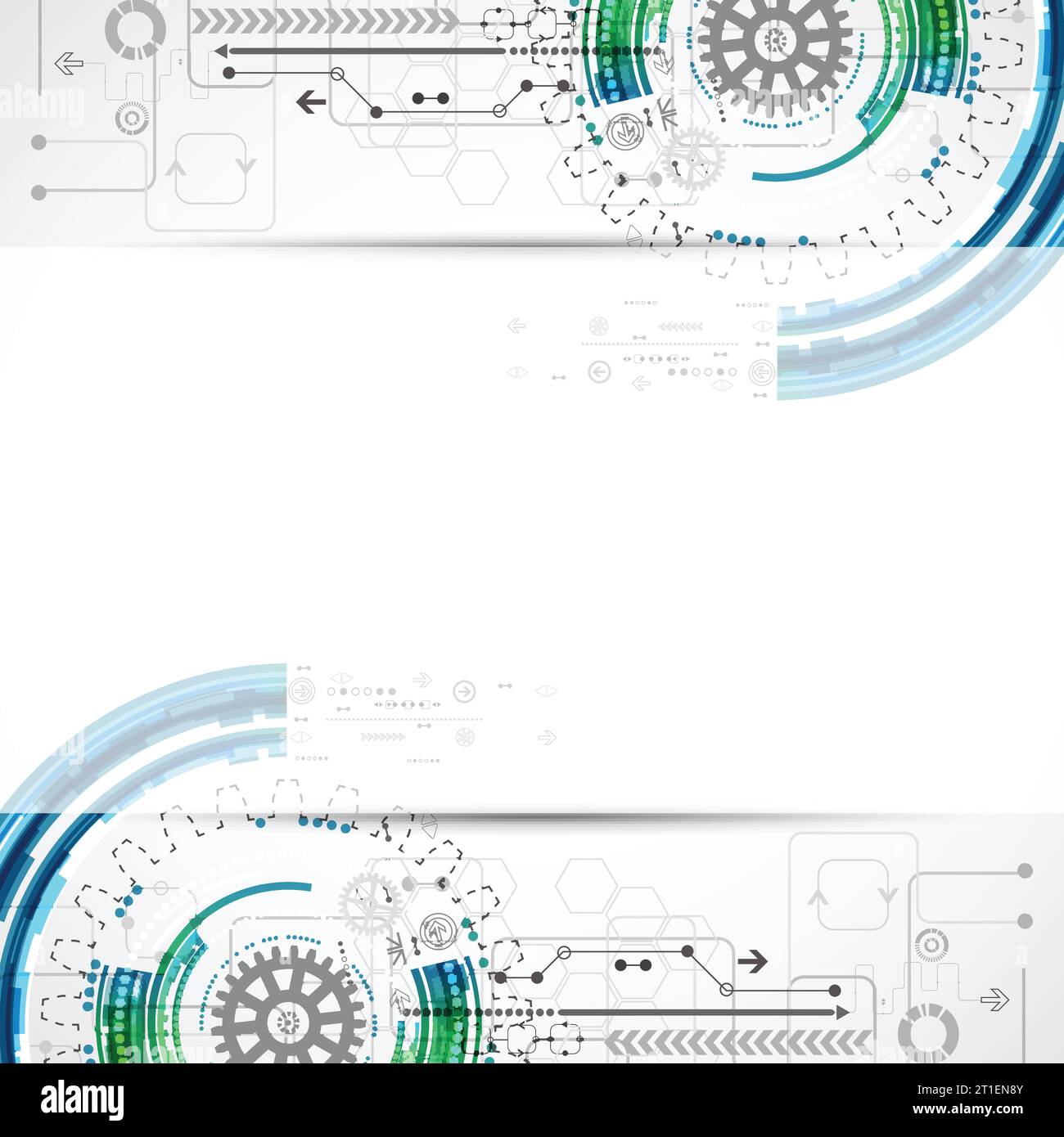 Abstract technological background with various elements. Vector Stock ...