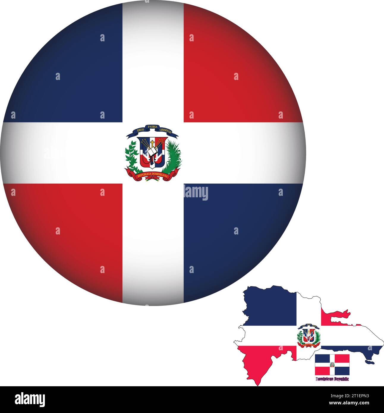 Map of dominican republic Stock Vector Images Alamy