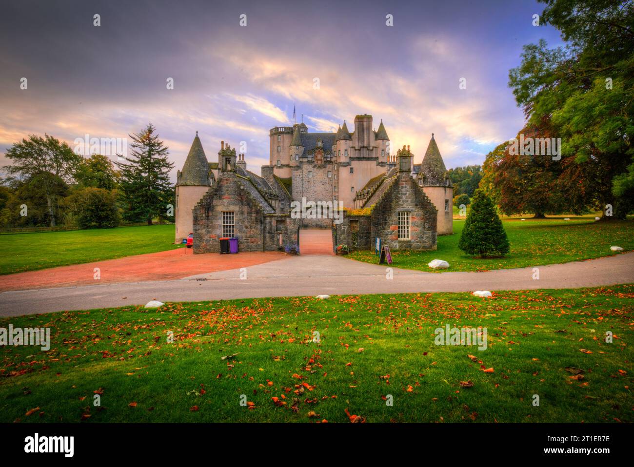 castle fraser kemnay aberdeenshire scotland. Stock Photo