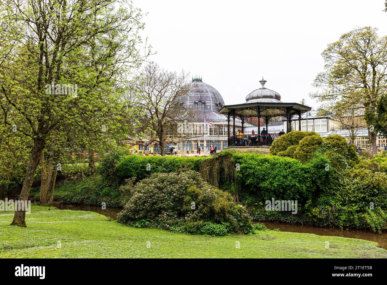 Buxton Pavilion Gardens, Buxton, Derbyshire, Peak District, UK, England
