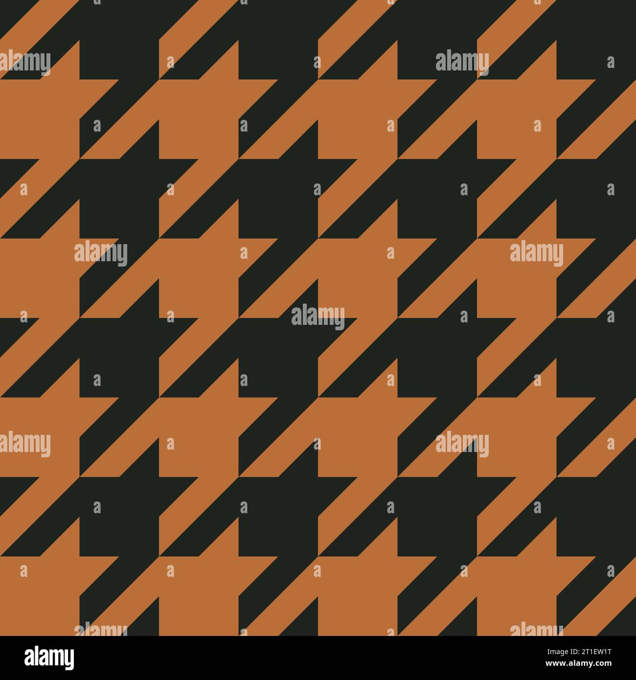 Seamless houndstooth texture. Brown checkered pattern Stock Vector