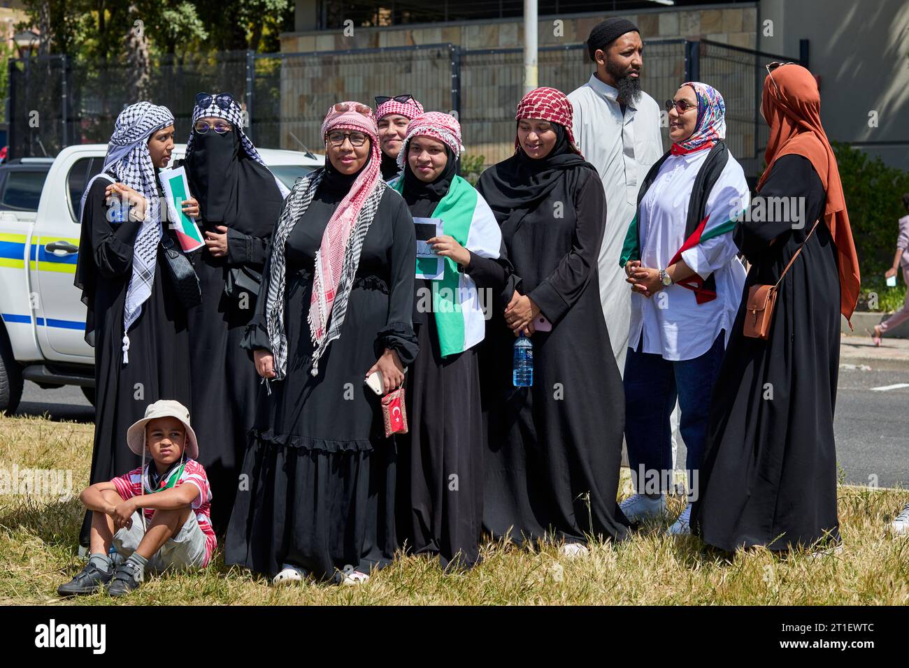 20231013 Free Palestine Solidarity Peaceful March in Cape Town Hundreds