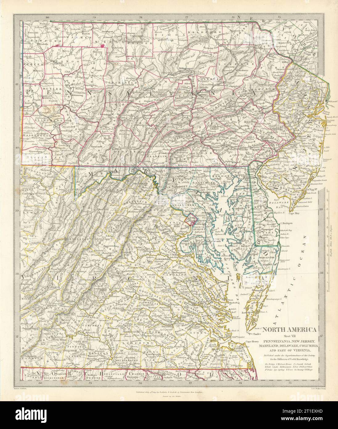 Pennsylvania maps hi-res stock photography and images - Alamy