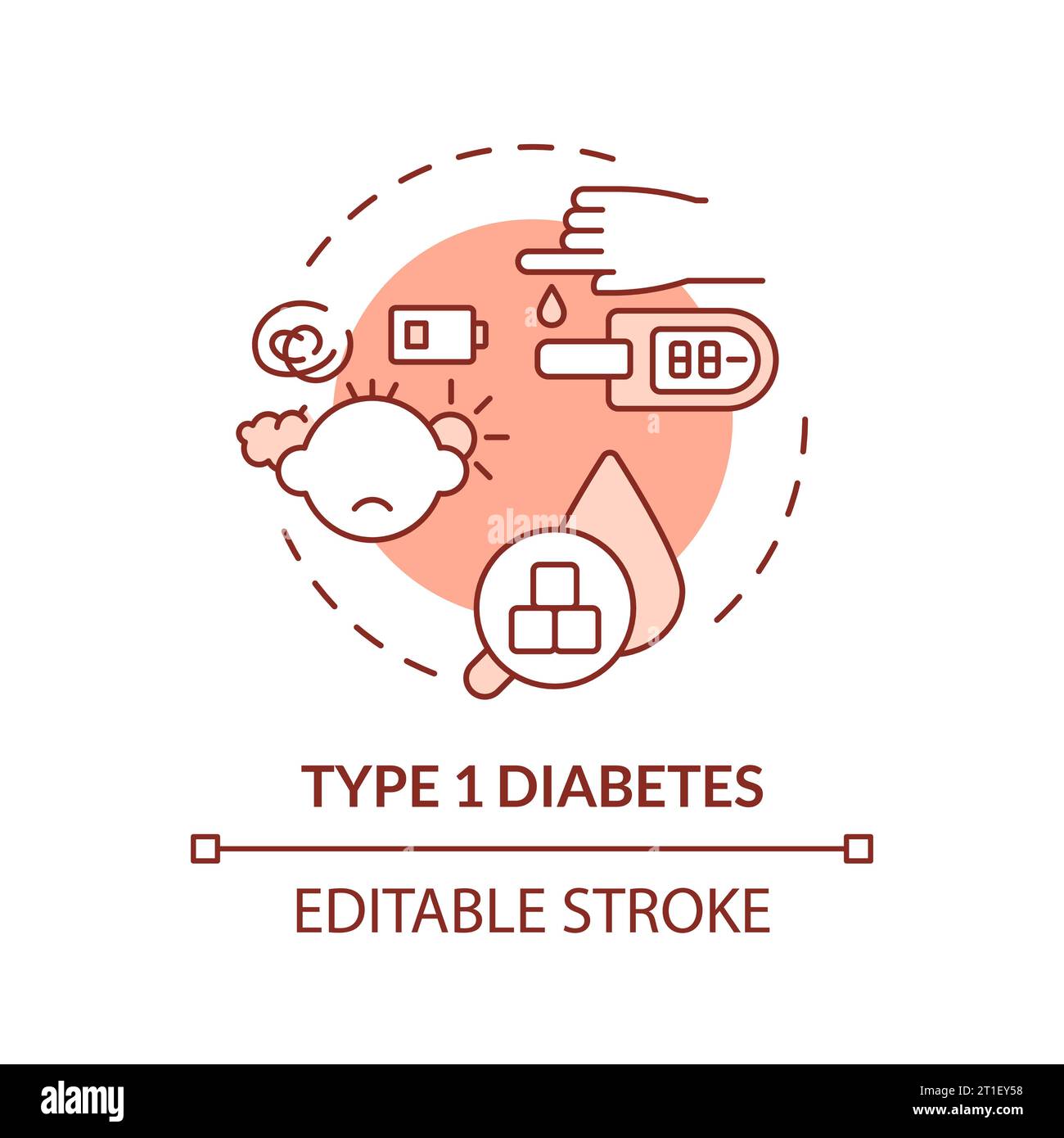 Diabetes type 1 Stock Vector Images Alamy