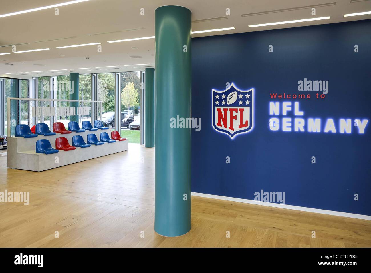 Amerikanische FootballLiga deutsches Hauptquartier in Düsseldorf, 11.10.2023