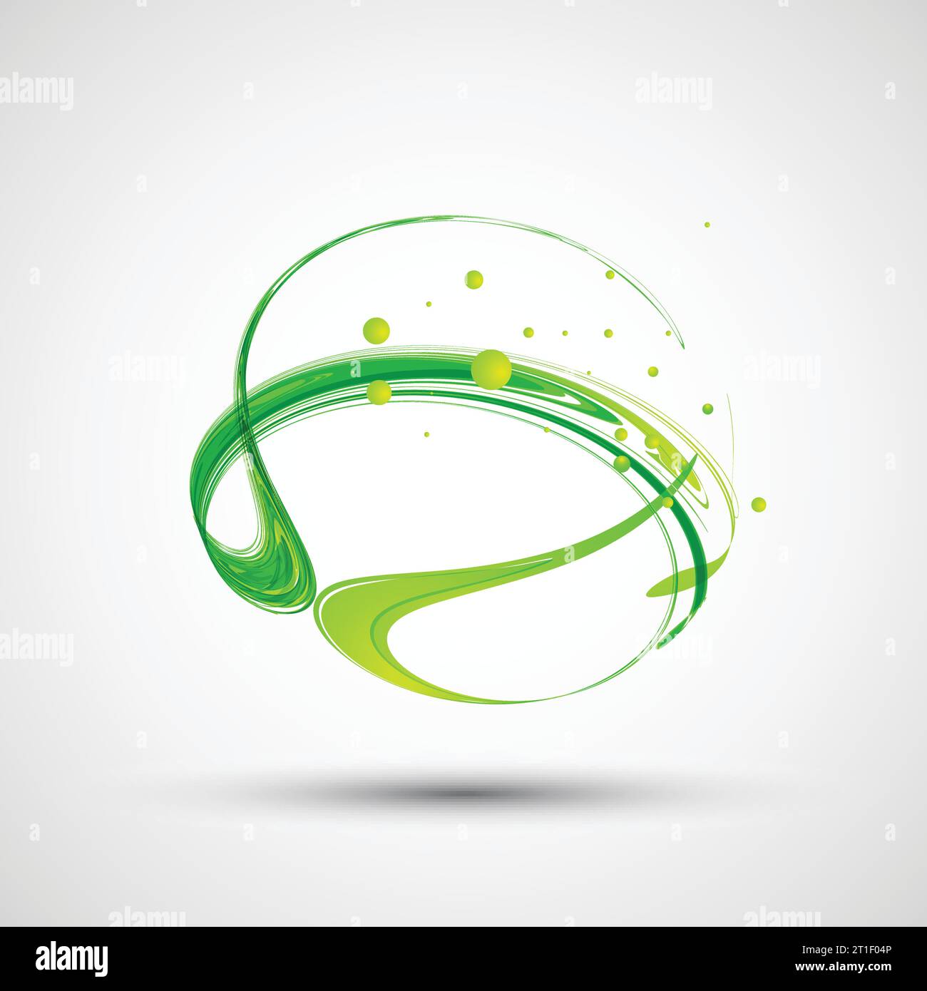 Abstract green wave. Vector Stock Vector Image & Art - Alamy