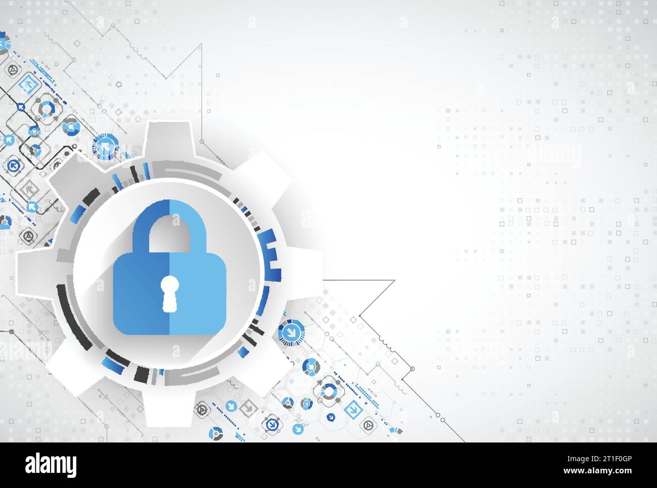 Protection concept. Protect mechanism, system privacy. Vector ...