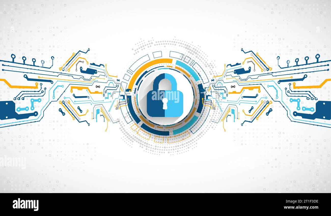 Protection concept. Protect mechanism, system privacy. Vector ...