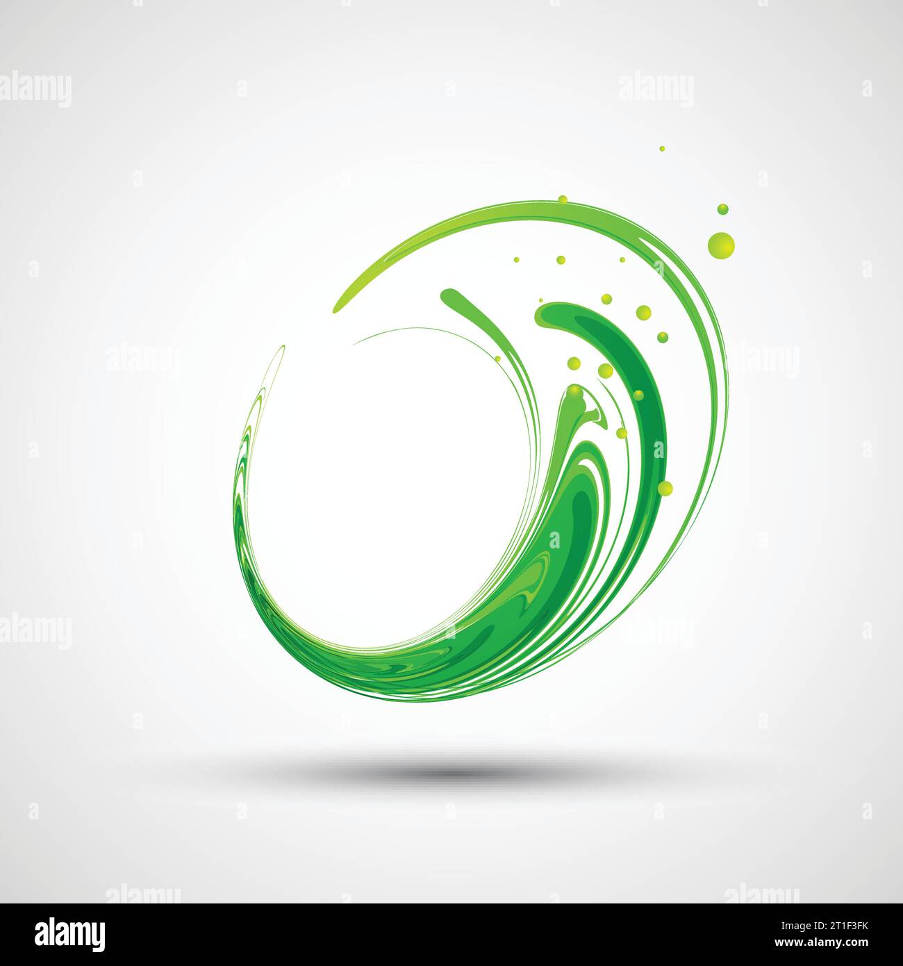 Abstract green wave. Vector Stock Vector Image & Art - Alamy